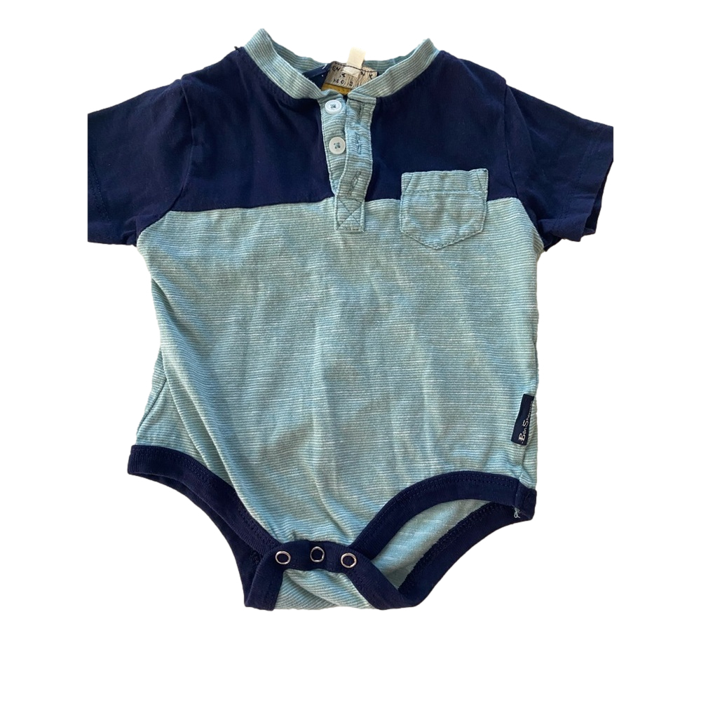 Ben Sherman 6-9 month 100% cotton tee shirt onsie